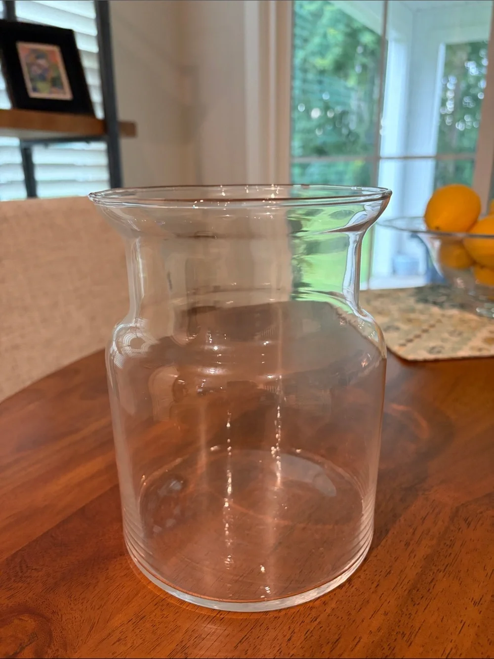 Clear Glass Decorative Vase